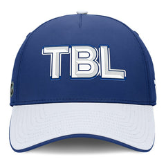Tampa Bay Lightning Fanatics Authentic Pro Rink Team Code Flex Hat - Blue/White | US 202498980