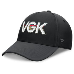 Vegas Golden Knights Fanatics Authentic Pro Rink Team Code Flex Hat - Black/Charcoal | US 202498984