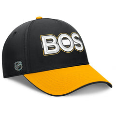 Boston Bruins Fanatics Authentic Pro Rink Team Code Flex Hat - Black/Gold | US 202498988