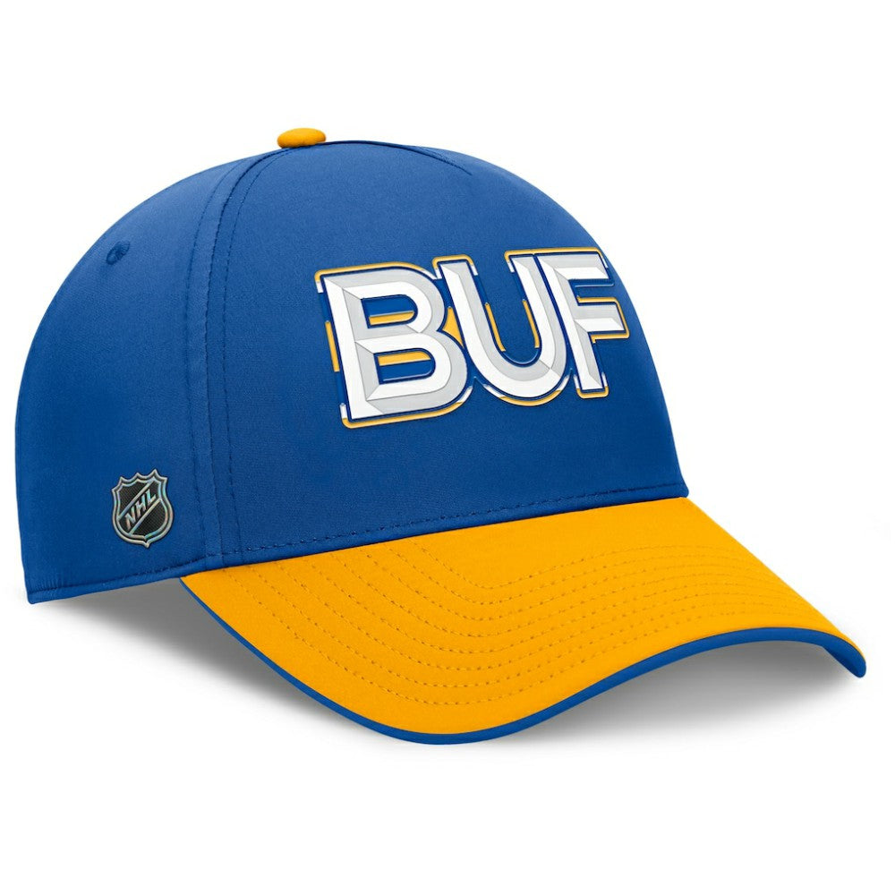 Buffalo Sabres Fanatics Authentic Pro Rink Team Code Flex Hat - Royal/Gold | US 202498989