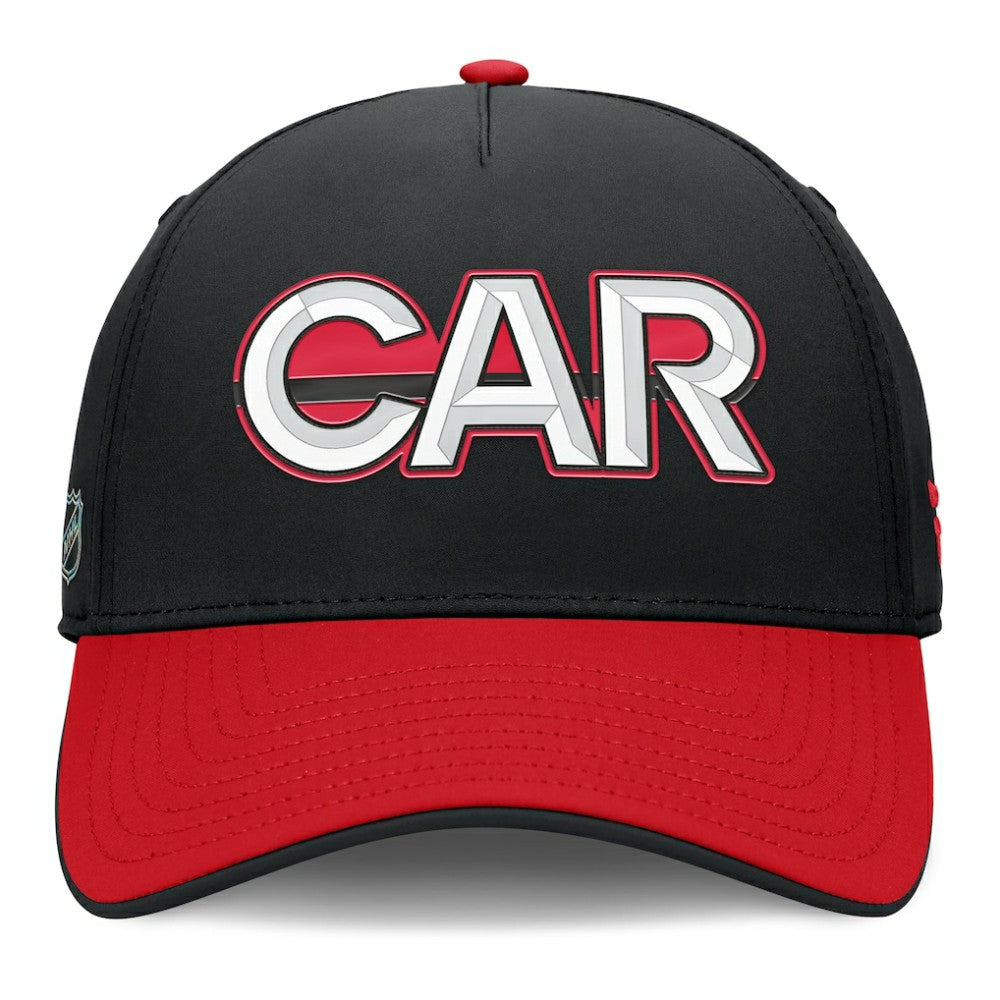 Carolina Hurricanes Fanatics Authentic Pro Rink Team Code Flex Hat - Black/Red | US 202498990