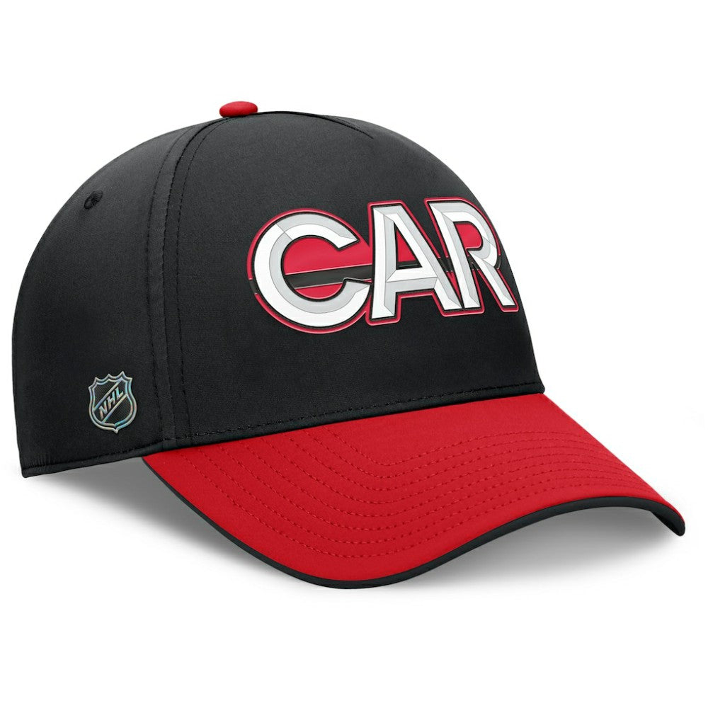 Carolina Hurricanes Fanatics Authentic Pro Rink Team Code Flex Hat - Black/Red | US 202498990