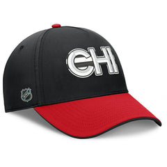 Chicago Blackhawks Fanatics Authentic Pro Rink Team Code Flex Hat - Black/Red | US 202498991