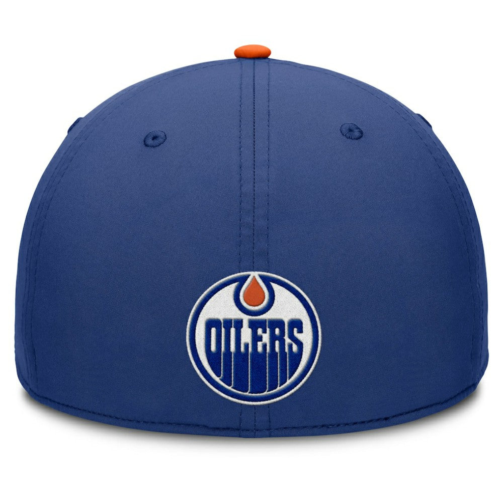 Edmonton Oilers Fanatics Authentic Pro Rink Team Code Flex Hat - Royal/Orange | US 202498992