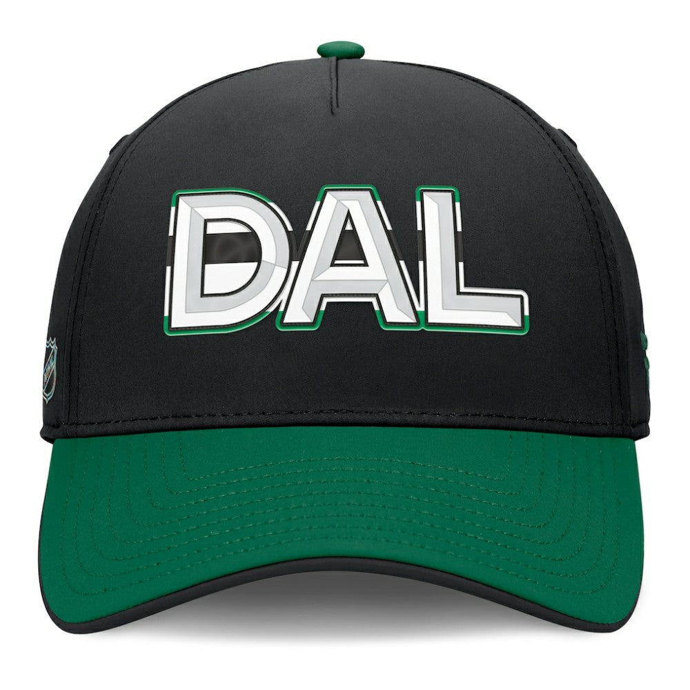 Dallas Stars Fanatics Authentic Pro Rink Team Code Flex Hat - Black/Kelly Green | US 202498994