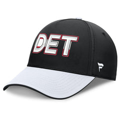 Detroit Red Wings Fanatics Authentic Pro Rink Team Code Flex Hat - Black/White | US 202498995