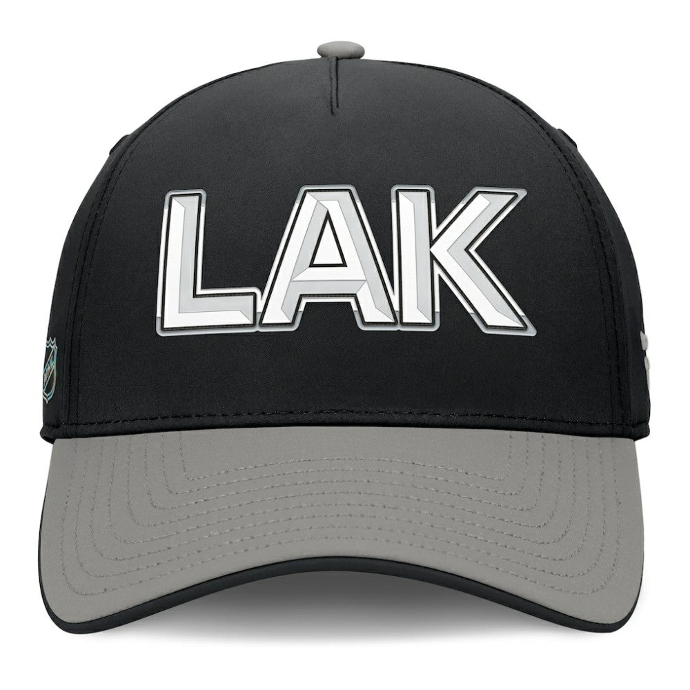 Los Angeles Kings Fanatics Authentic Pro Rink Team Code Flex Hat - Black/Gray | US 202498996