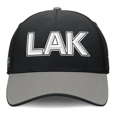 Los Angeles Kings Fanatics Authentic Pro Rink Team Code Flex Hat - Black/Gray | US 202498996