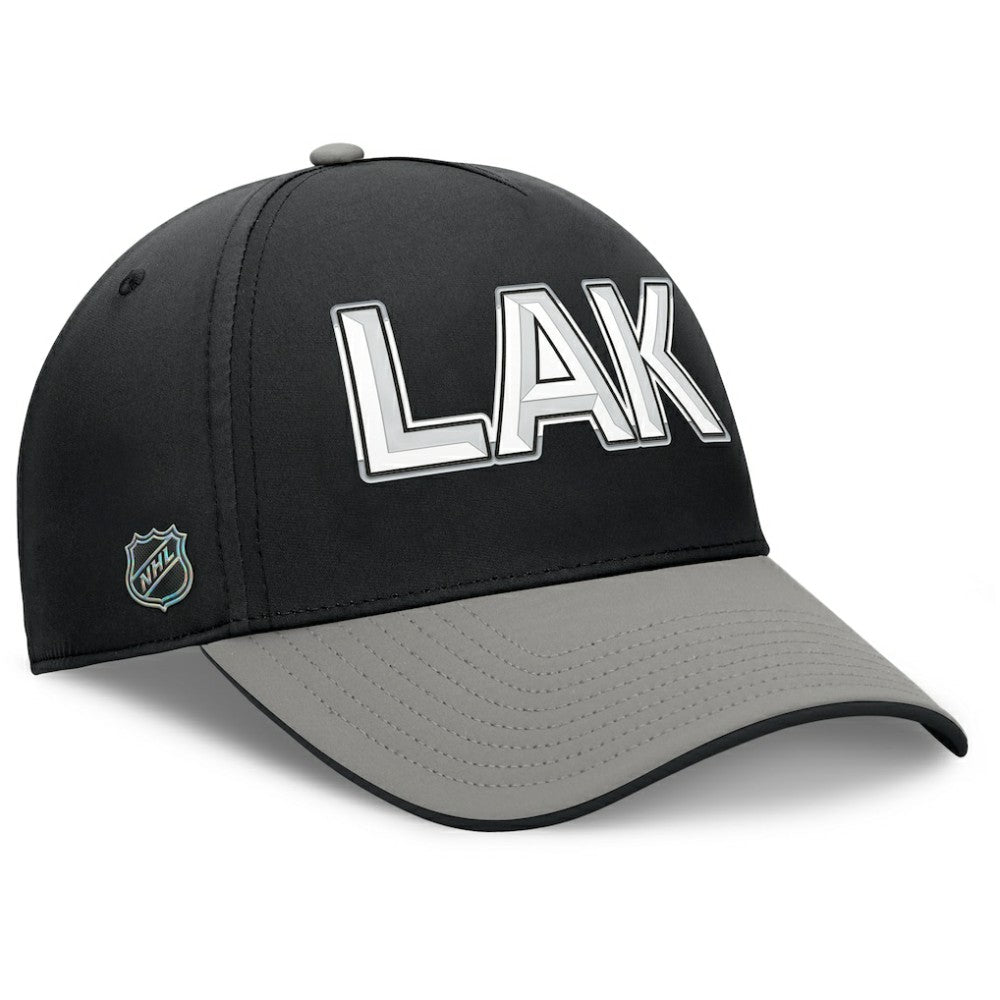 Los Angeles Kings Fanatics Authentic Pro Rink Team Code Flex Hat - Black/Gray | US 202498996