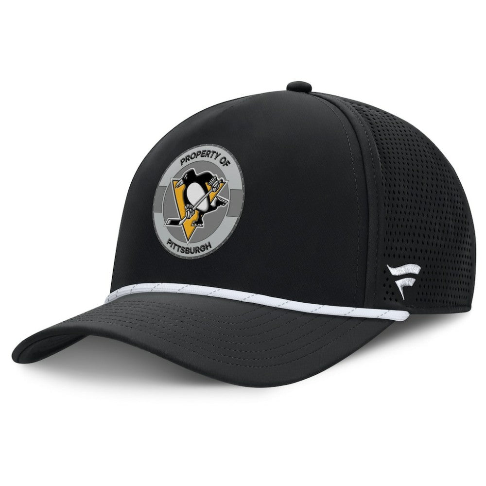 Pittsburgh Penguins Fanatics Authentic Pro Rink Adjustable Hat - Black | US 202499036