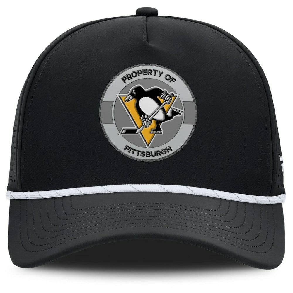 Pittsburgh Penguins Fanatics Authentic Pro Rink Adjustable Hat - Black | US 202499036