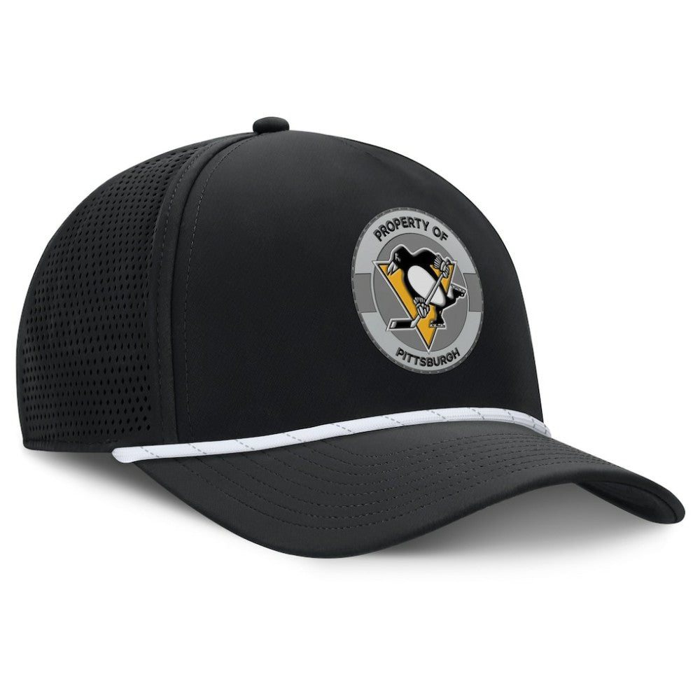 Pittsburgh Penguins Fanatics Authentic Pro Rink Adjustable Hat - Black | US 202499036