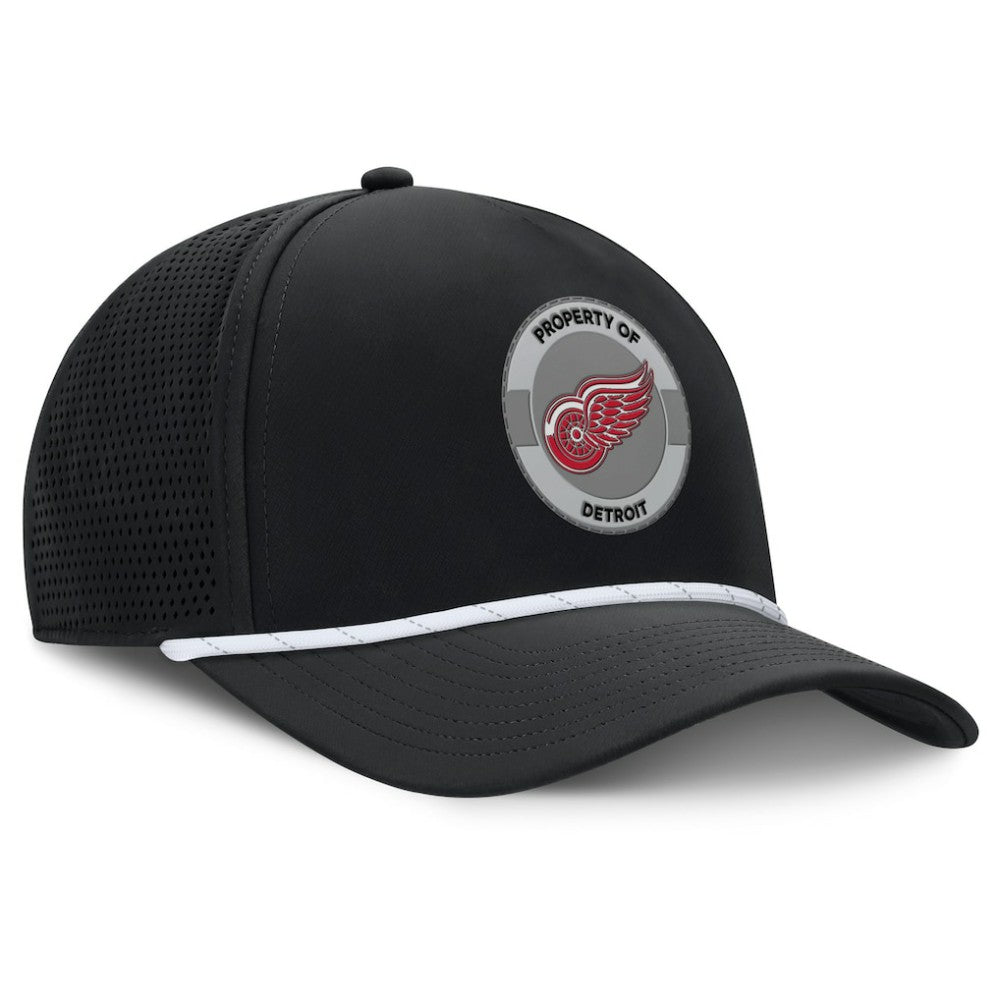 Detroit Red Wings Fanatics Authentic Pro Rink Adjustable Hat - Black | US 202499045