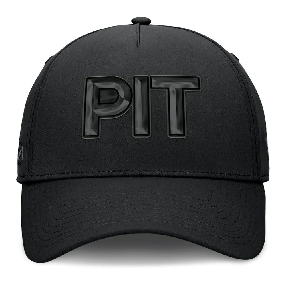 Pittsburgh Penguins Fanatics Authentic Pro Road Team Code Flex Hat - Black | US 202499090