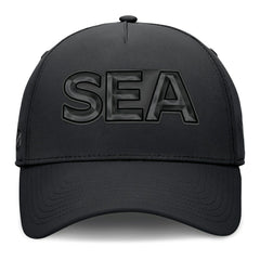 Seattle Kraken Fanatics Authentic Pro Road Team Code Flex Hat - Black | US 202499092
