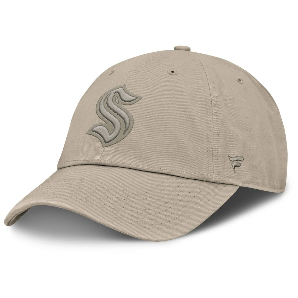 Seattle Kraken Fanatics Authentic Pro Road Adjustable Hat - Tan | US 202499132