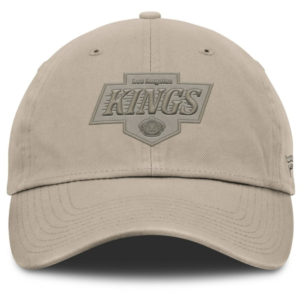 Los Angeles Kings Fanatics Authentic Pro Road Adjustable Hat - Tan | US 202499156