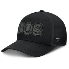 Boston Bruins Fanatics Authentic Pro Road Team Code Trucker Adjustable Hat - Black | US 202499160