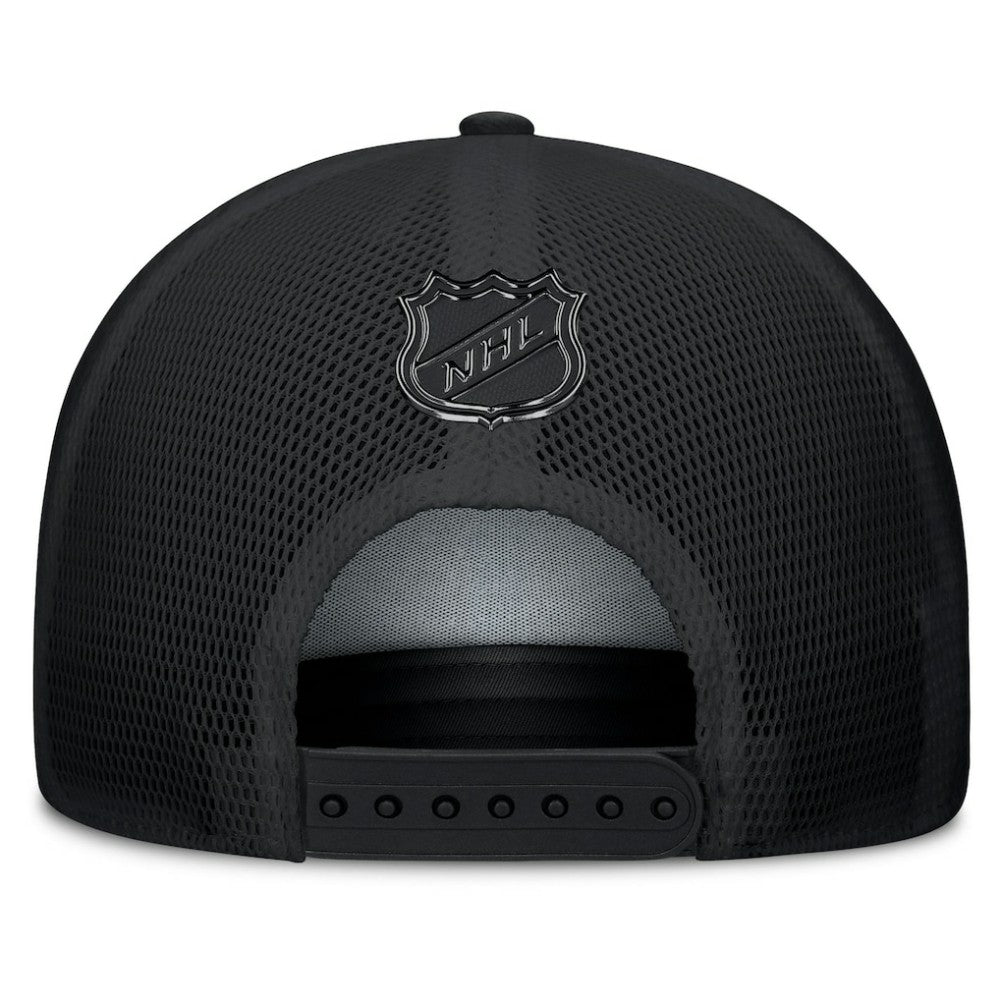 Boston Bruins Fanatics Authentic Pro Road Team Code Trucker Adjustable Hat - Black | US 202499160