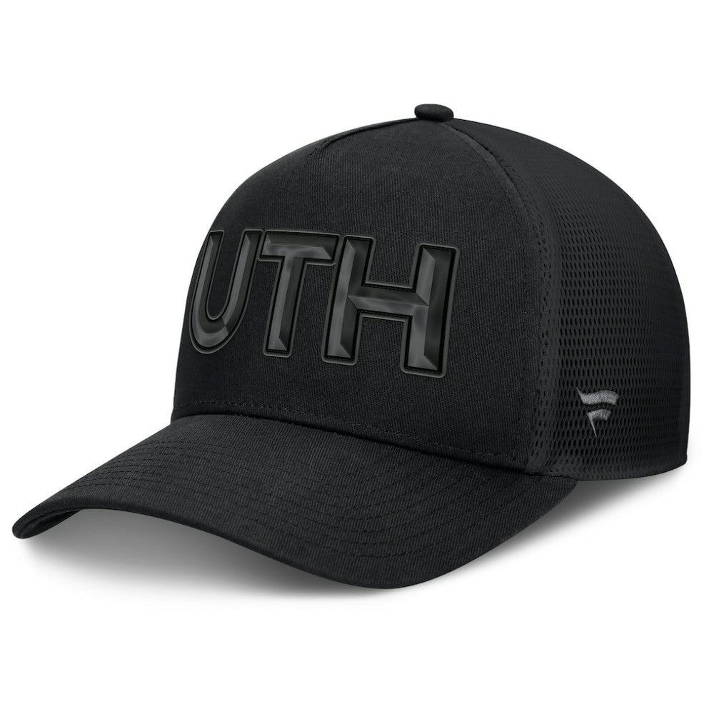 Utah Mammoth Fanatics Authentic Pro Road Team Code Trucker Adjustable Hat - Black | US 202499165