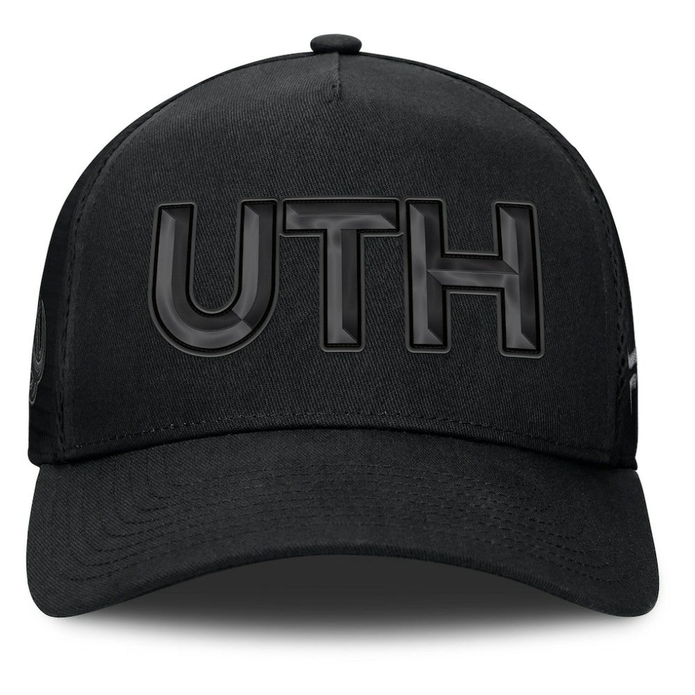 Utah Mammoth Fanatics Authentic Pro Road Team Code Trucker Adjustable Hat - Black | US 202499165