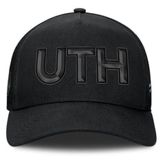 Utah Mammoth Fanatics Authentic Pro Road Team Code Trucker Adjustable Hat - Black | US 202499165