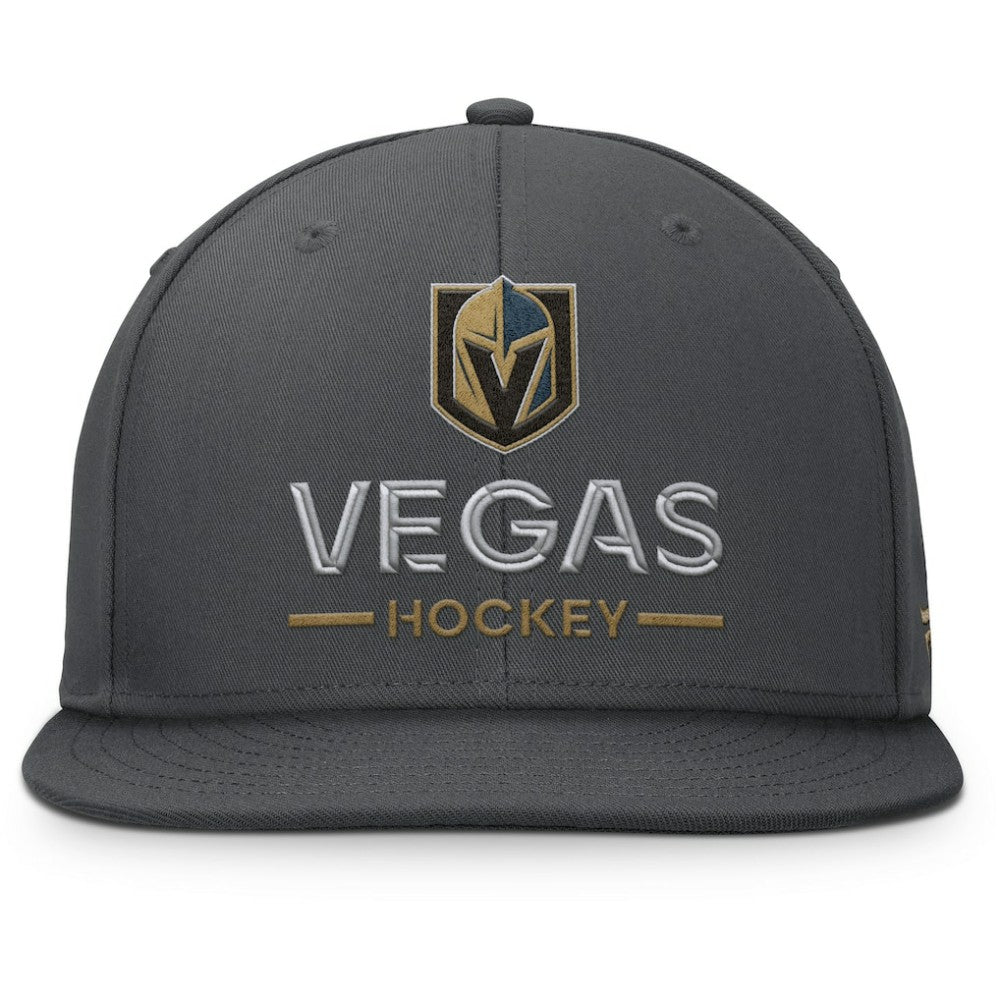 Vegas Golden Knights Fanatics Authentic Pro Rink Lockup Snapback Hat - Charcoal | US 202499169