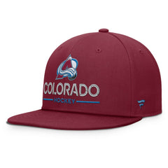 Colorado Avalanche Fanatics Authentic Pro Rink Lockup Snapback Hat - Burgundy | US 202499175