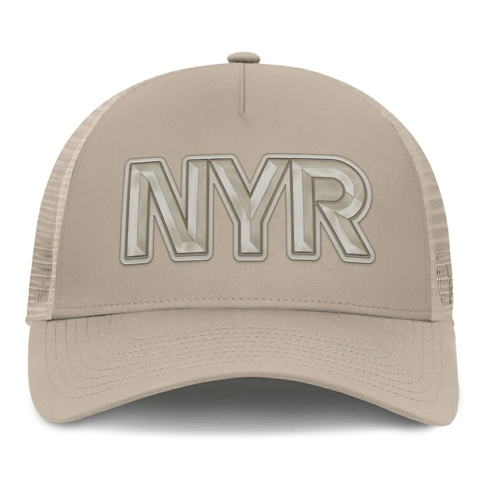 New York Rangers Fanatics Women's Authentic Pro Road Trucker Adjustable Hat - Tan | US 202499279
