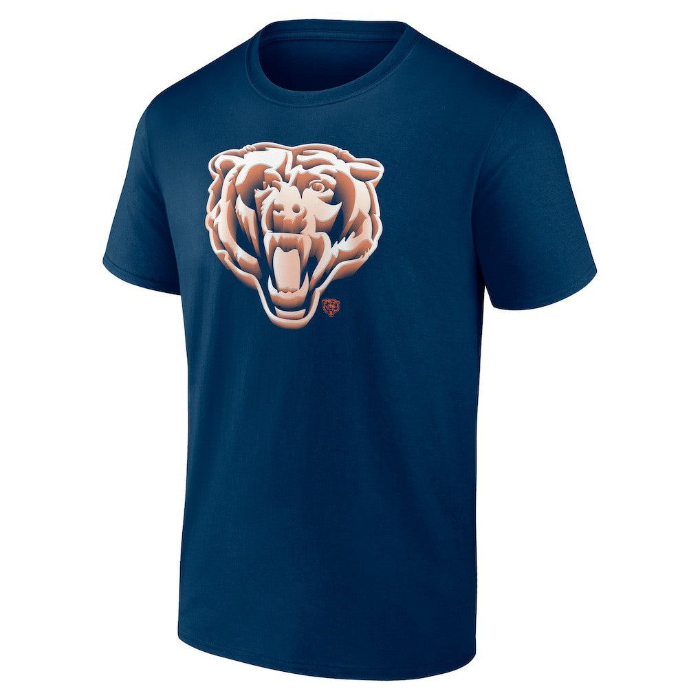 Chicago Bears Chrome Dimension T-Shirt - Navy T-shirts