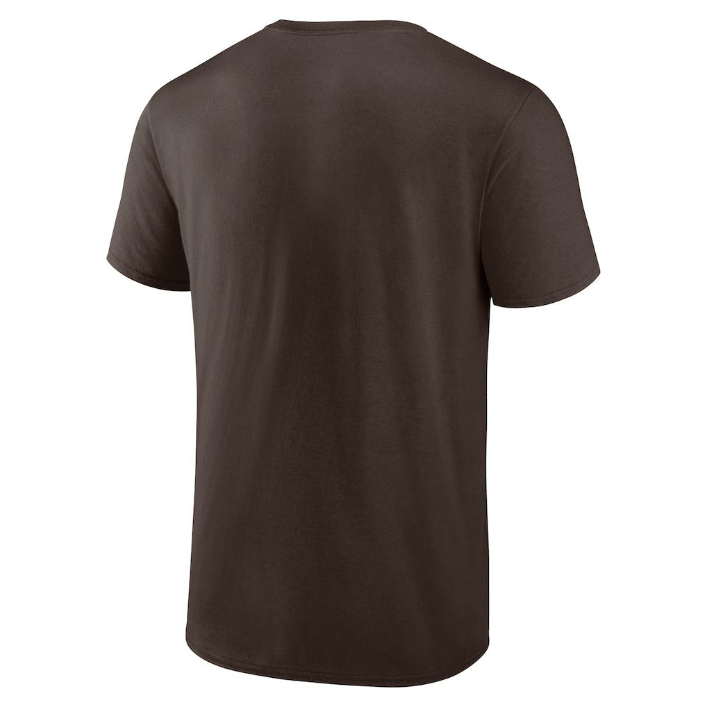 Cleveland Browns Chrome Dimension T-Shirt - Brown T-shirts