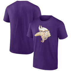Minnesota Vikings Chrome Dimension T-Shirt - Purple T-shirts