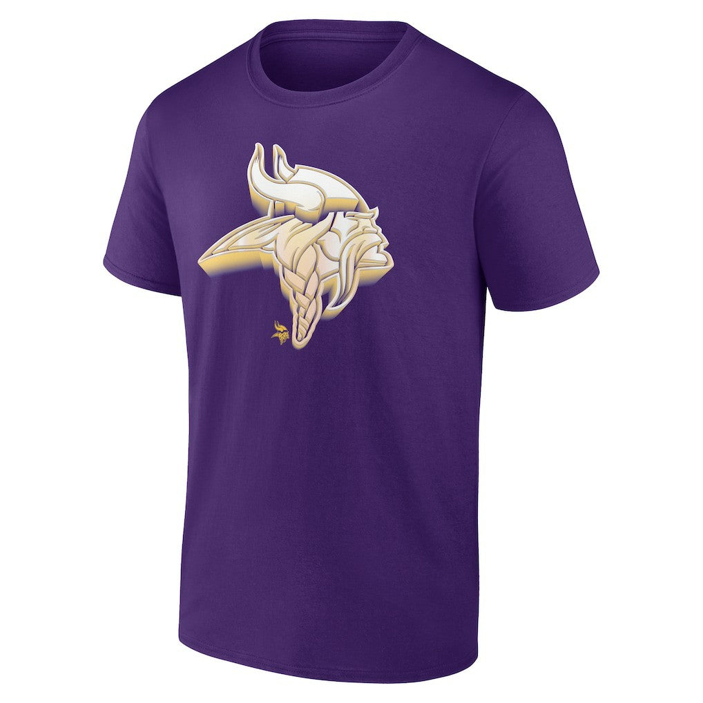 Minnesota Vikings Chrome Dimension T-Shirt - Purple T-shirts