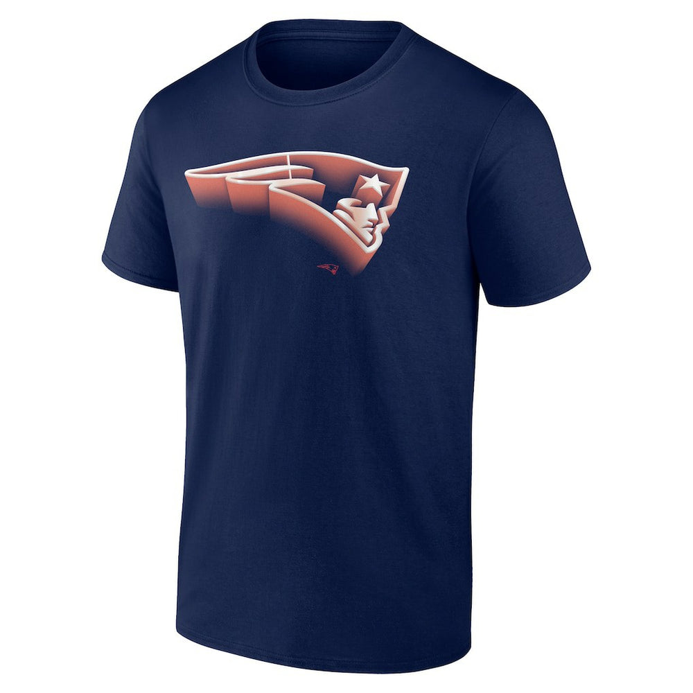 New England Patriots Chrome Dimension T-Shirt - Navy T-shirts