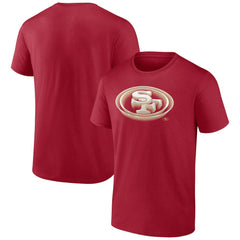 San Francisco 49ers Chrome Dimension T-Shirt - Scarlet T-shirts
