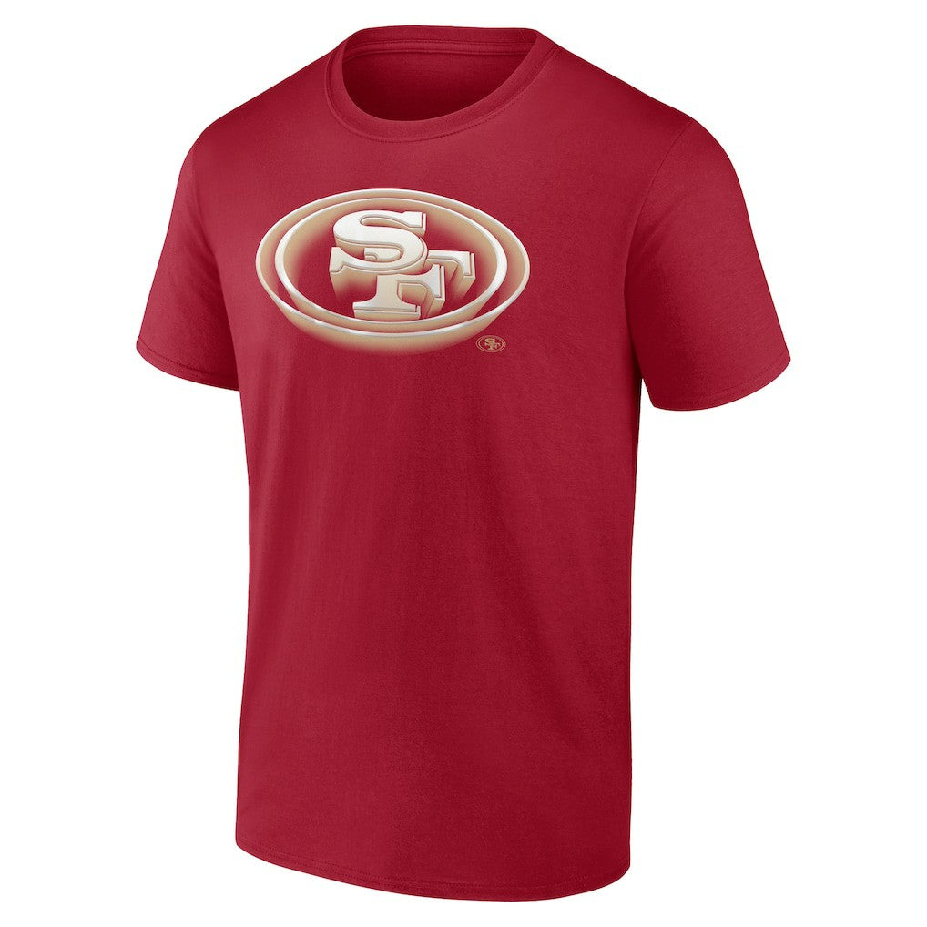 San Francisco 49ers Chrome Dimension T-Shirt - Scarlet T-shirts