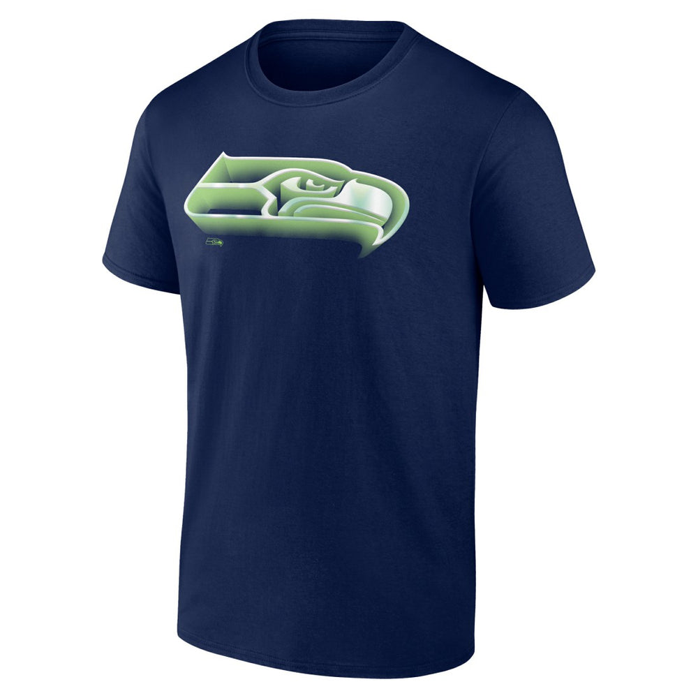 Seattle Seahawks Chrome Dimension T-Shirt - College Navy T-shirts
