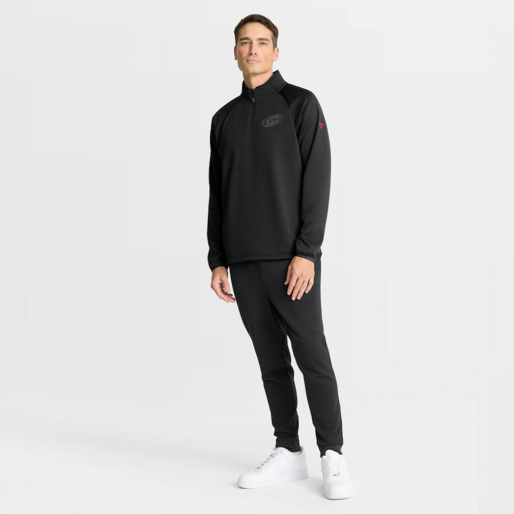 Carolina Hurricanes Fanatics Authentic Pro Tonal Rink Raglan Quarter-Zip Pullover - Black | US 202502645