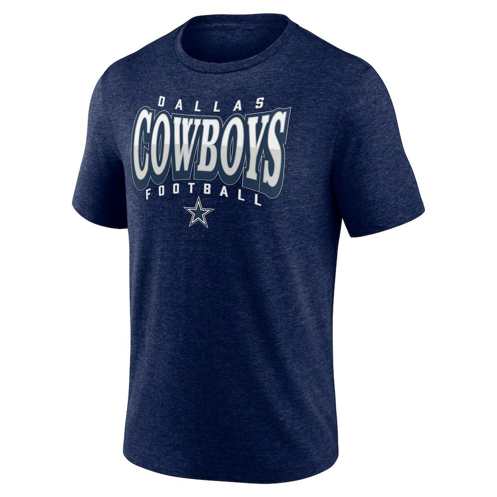 Dallas Cowboys Divided Warp Tri-Blend T-Shirt - Navy T-shirts