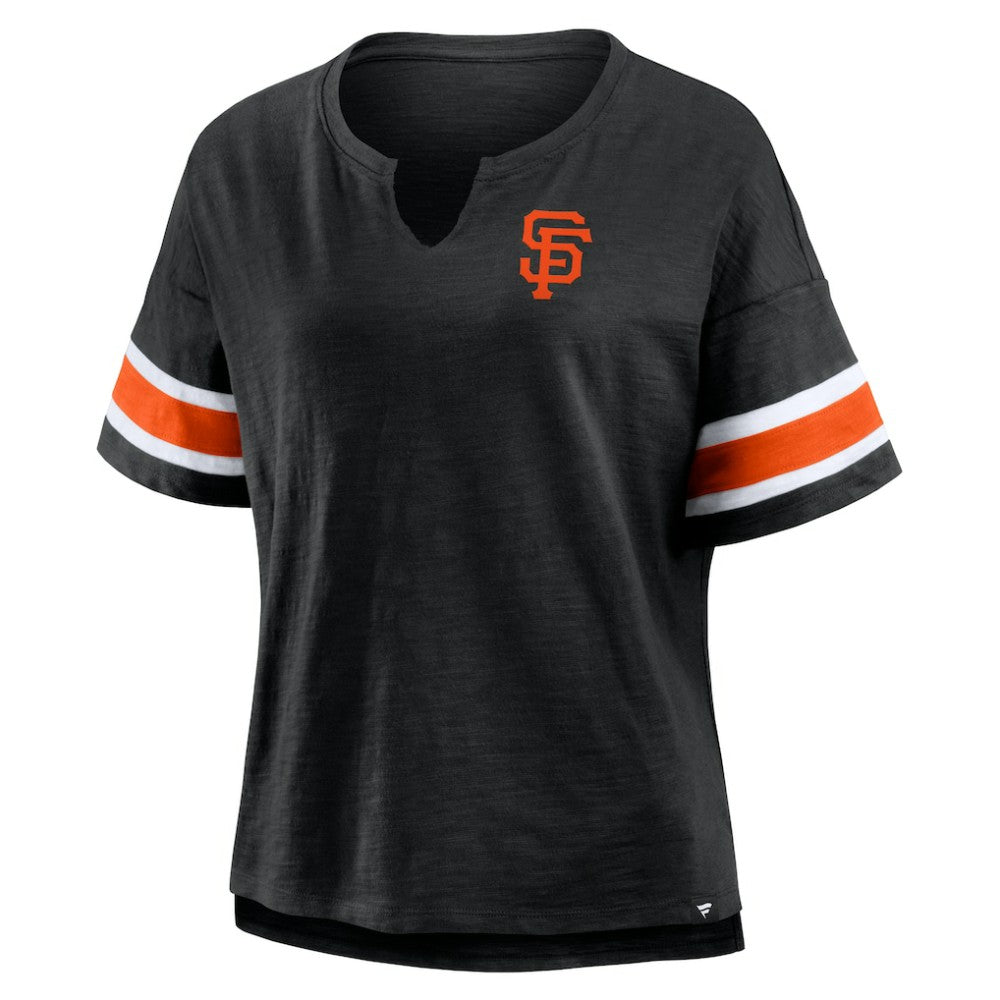 San Francisco Giants Fanatics Women's Curl Route T-Shirt - Black T-shirts