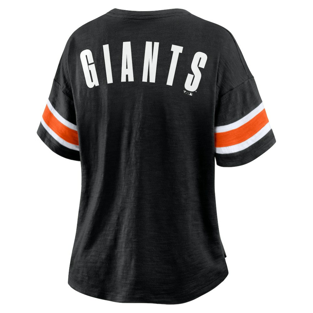 San Francisco Giants Fanatics Women's Curl Route T-Shirt - Black T-shirts