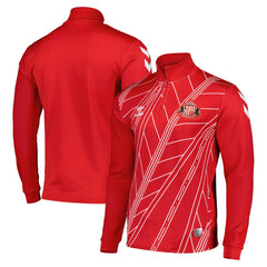 Sunderland Hummel Home Pre-Match Half Zip Red