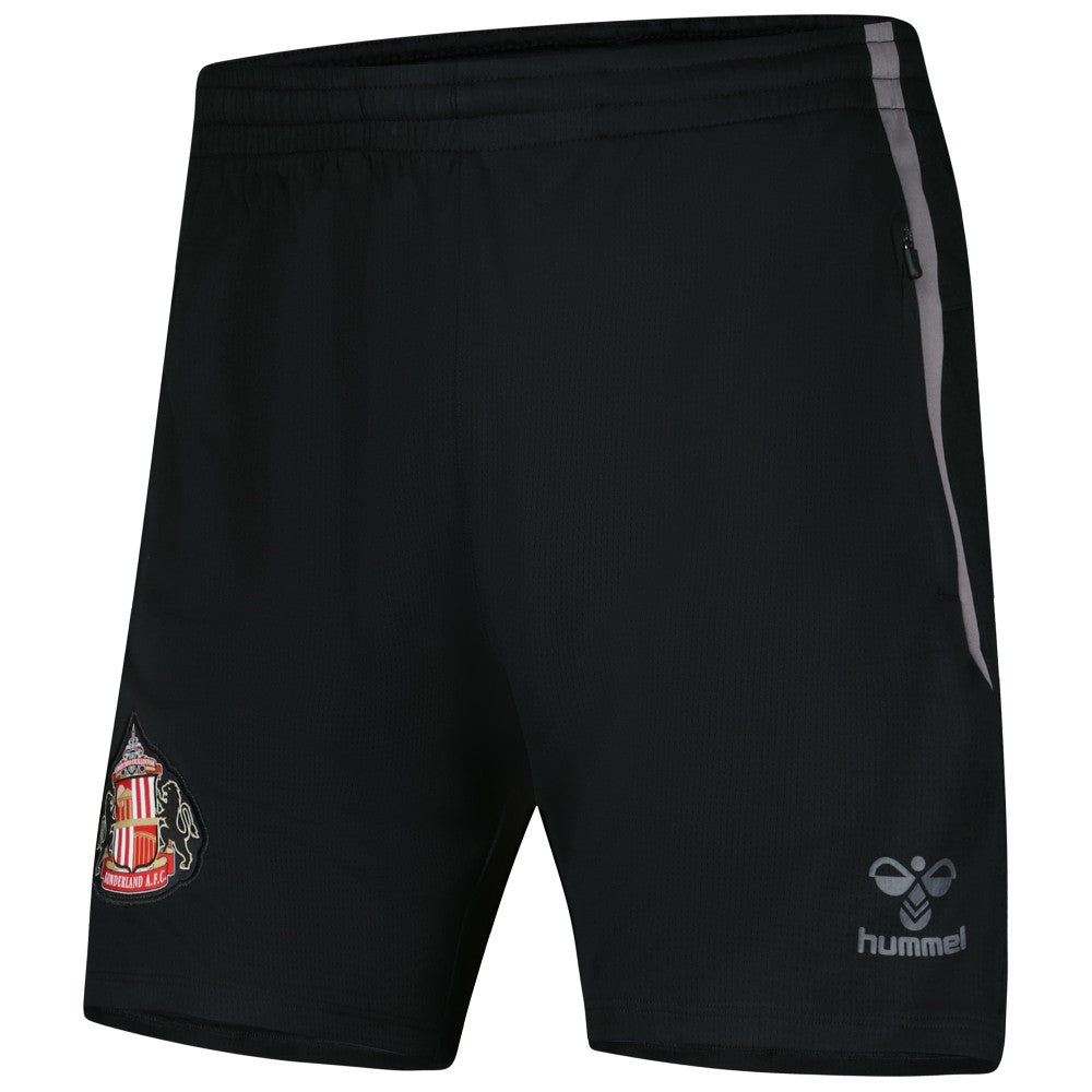Sunderland Hummel Training Shorts Black