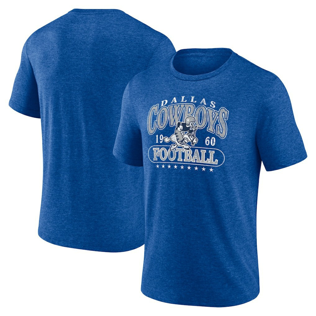 Dallas Cowboys Retro Tri-Blend T-Shirt - Royal T-shirts