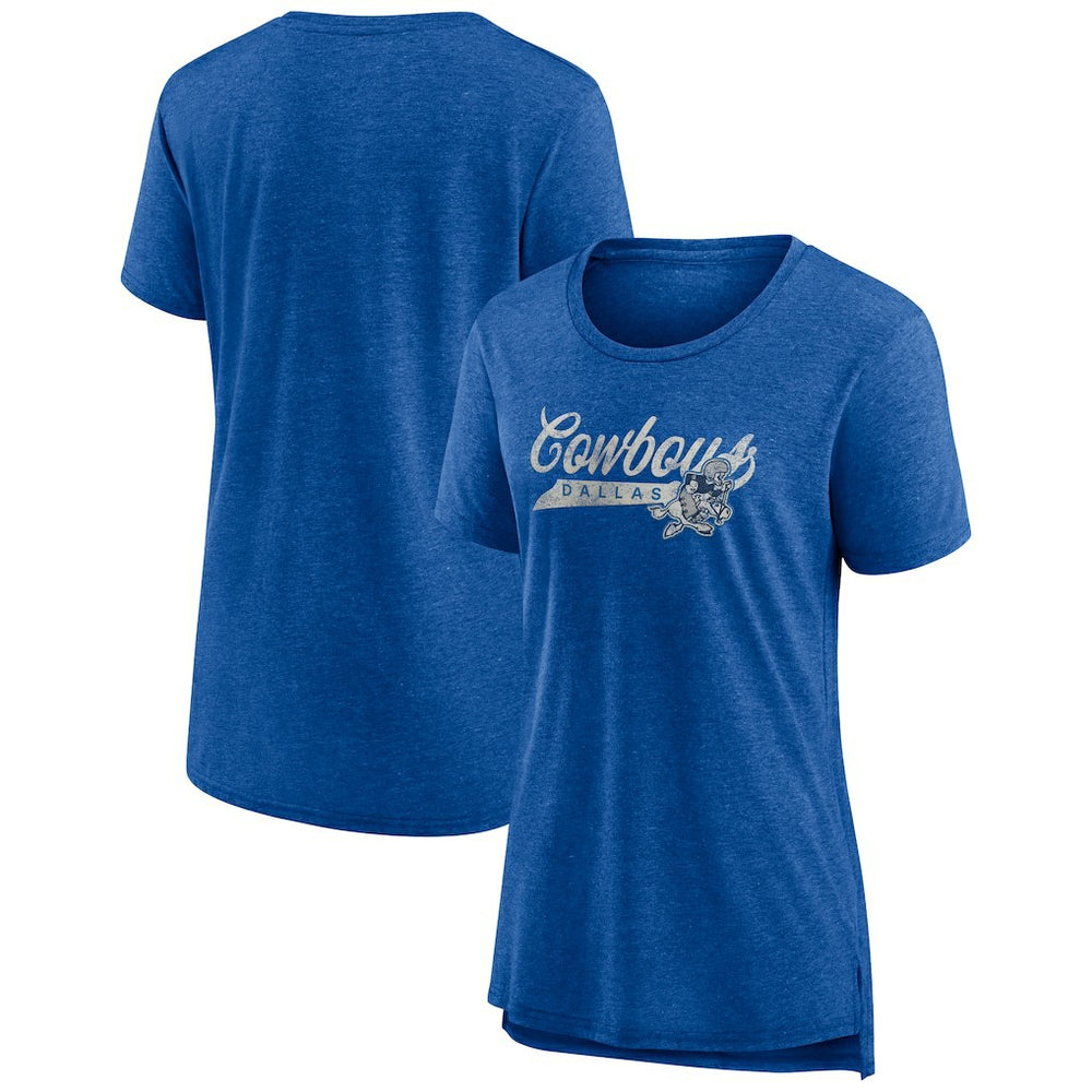 Dallas Cowboys Women's Original Play Tri-Blend T-Shirt - Royal T-shirts