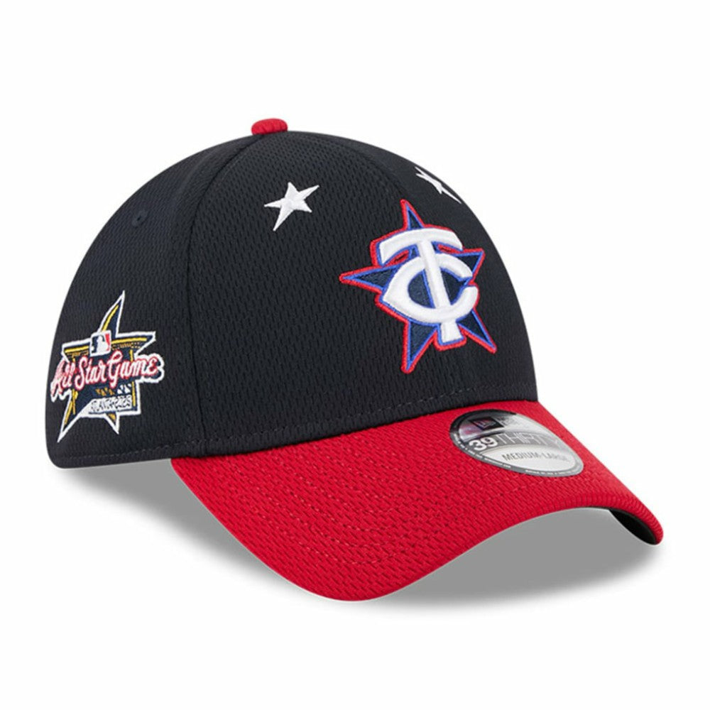 Minnesota Twins New Era 2025 MLB All-Star Game Workout 39THIRTY Flex Hat - Navy/Red Hats