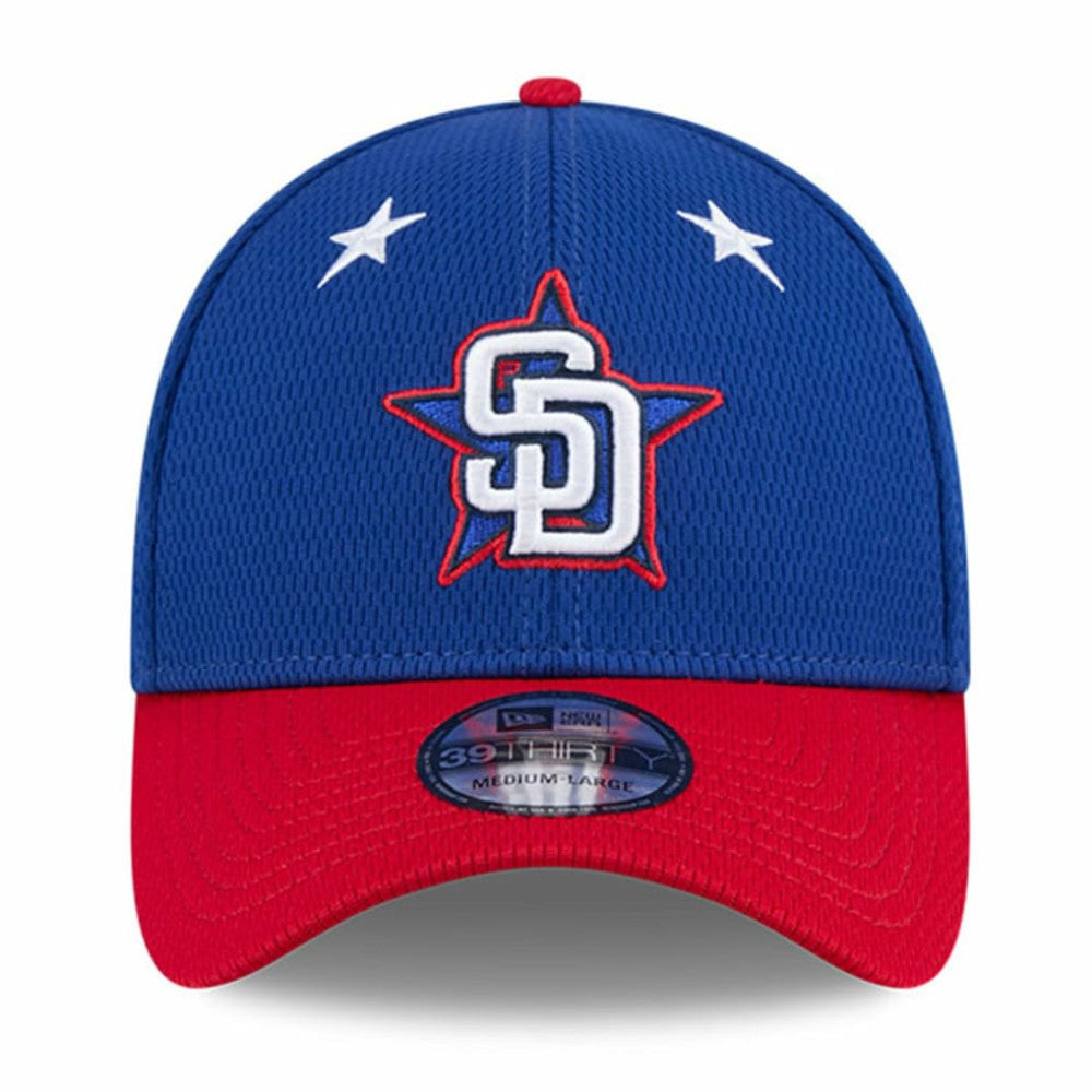 San Diego Padres New Era 2025 MLB All-Star Game Workout 39THIRTY Flex Hat - Blue/Red Hats