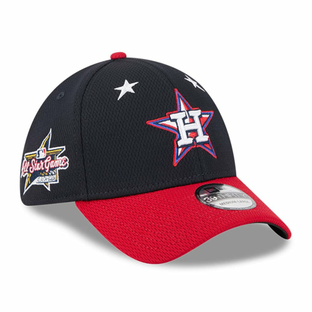 Houston Astros New Era 2025 MLB All-Star Game Workout 39THIRTY Flex Hat - Navy/Red Hats