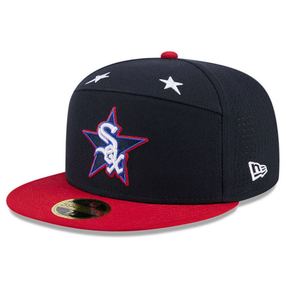 Chicago White Sox New Era 2025 MLB All-Star Game Workout Side Patch 59FIFTY Fitted Hat - Navy/Red Hats
