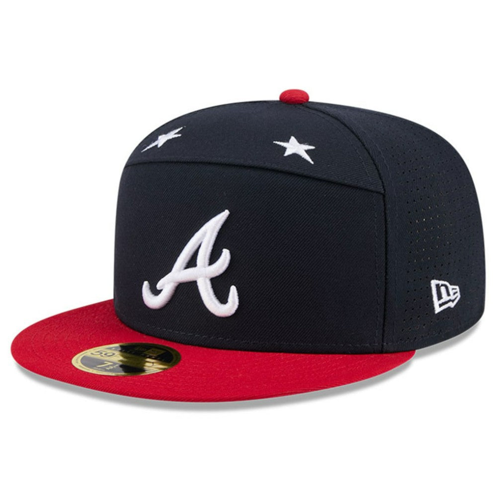 Atlanta Braves New Era 2025 MLB All-Star Game Side Patch 59FIFTY Fitted Hat - Navy/Red Hats